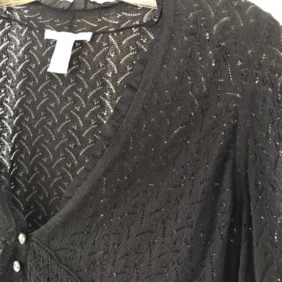 Rebecca Taylor crochet lace bolero sweater - Picture 2 of 4